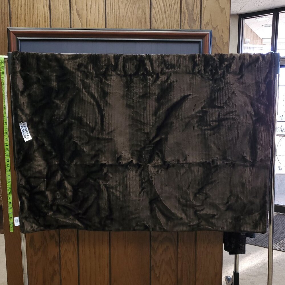 NWT Brown Faux Fur Blanket